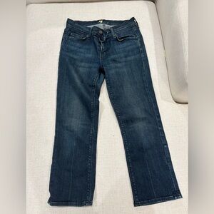 7 For All Mankind Dark Blue Straight Leg Jeans